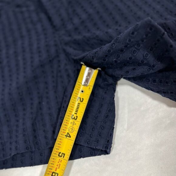 Banana Republic Eyelet Navy Blue Shorts Women’s size 2 summer spring vacation - Picture 4 of 5
